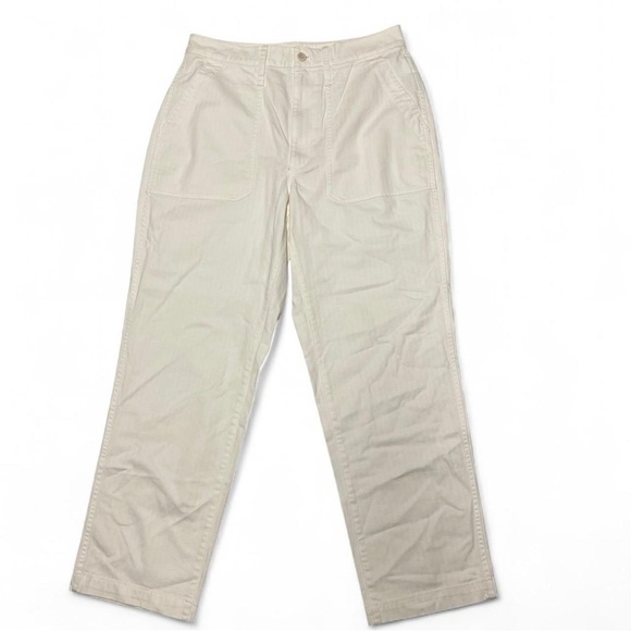 Madewell Curvy Perfect Vintage Straight Jeans Womens Size 32 Tile White NEW - Picture 2 of 9